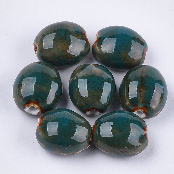 PandaHall Handmade Porcelain Beads, Fancy Antique Glazed Porcelain, Oval, Dark Slate Gray, 20~21x17.5~18x12~13mm, Hole: 2.5~3mm Porcelain...
PandaHall Handmade Porcelain Beads, Fancy Antique Glazed Porcelain, Oval, Dark Slate Gray, 20~21x17.5~18x12~13mm, Hole: 2.5~3mm Porcelain...