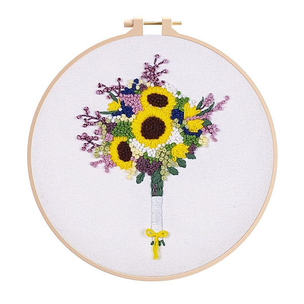 PandaHall Flower Pattern DIY Embroidery Kit, including Embroidery Needles & Thread, Cotton Cloth, Yellow, 210x210mm Cotton Flower Yellow
PandaHall Flower Pattern DIY Embroidery Kit, including Embroidery Needles & Thread, Cotton Cloth, Yellow, 210x210mm Cotton Flower Yellow