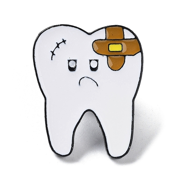 PandaHall Tooth Protection Theme Enamel Pins, Black Alloy Brooch for Backpack Clothes, White, 26x22x2mm Alloy+Enamel Body White
PandaHall Tooth Protection Theme Enamel Pins, Black Alloy Brooch for Backpack Clothes, White, 26x22x2mm Alloy+Enamel Body White