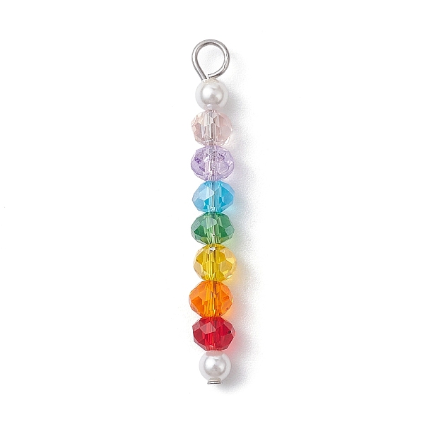 PandaHall Glass & Round Shell Pearl Beaded Pendants, with 304 Stainless Steel Loops, Mixed Color, 34x4.5mm, Hole: 2.5mm Shell Pearl Round..., Multicolor
PandaHall Glass & Round Shell Pearl Beaded Pendants, with 304 Stainless Steel Loops, Mixed Color, 34x4.5mm, Hole: 2.5mm Shell Pearl Round..., Multicolor