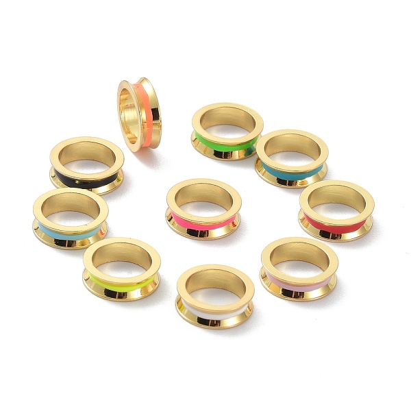 PandaHall Brass Enamel European Beads, Large Hole Beads, Long-Lasting Plated, Lead Free & Cadmium Free, Real 18K Gold Plated, Ring, Mixed..., Multicolor
PandaHall Brass Enamel European Beads, Large Hole Beads, Long-Lasting Plated, Lead Free & Cadmium Free, Real 18K Gold Plated, Ring, Mixed..., Multicolor