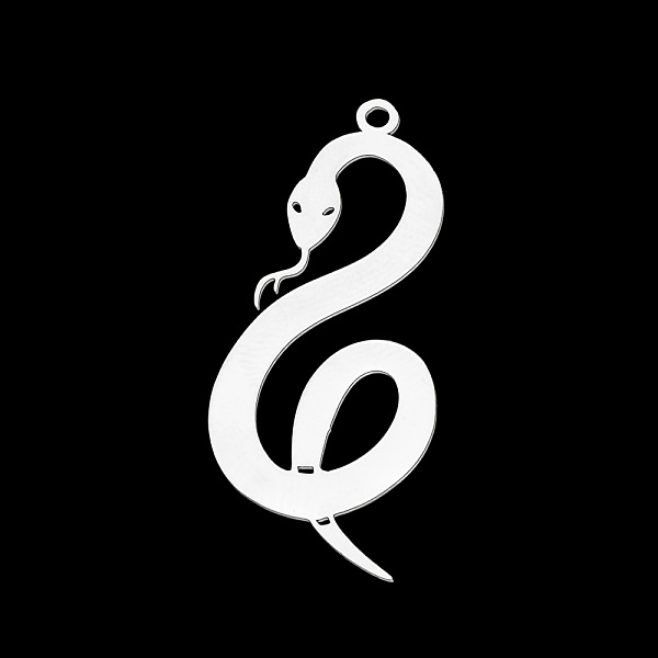 PandaHall 201 Stainless Steel Pendants, Laser Cut, Snake, Stainless Steel Color, 36.5x16x1mm, Hole: 1.5mm 201 Stainless Steel Snake
PandaHall 201 Stainless Steel Pendants, Laser Cut, Snake, Stainless Steel Color, 36.5x16x1mm, Hole: 1.5mm 201 Stainless Steel Snake