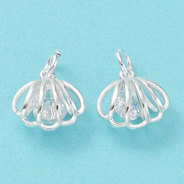 PandaHall Rack Plating Brass Clear Cubic Zirconia Pendants, Long-Lasting Plated, Cadmium Free & Lead Free, with Jump Rings, Shell Shape...
PandaHall Rack Plating Brass Clear Cubic Zirconia Pendants, Long-Lasting Plated, Cadmium Free & Lead Free, with Jump Rings, Shell Shape...