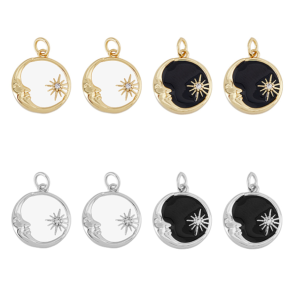 PandaHall DICOSMETIC 8Pcs 4 Colors Rack Plating Brass Micro Pave Cubic Zirconia Pendants, with Enamel and Jump Ring, Long-Lasting Plated..., Multicolor
PandaHall DICOSMETIC 8Pcs 4 Colors Rack Plating Brass Micro Pave Cubic Zirconia Pendants, with Enamel and Jump Ring, Long-Lasting Plated..., Multicolor