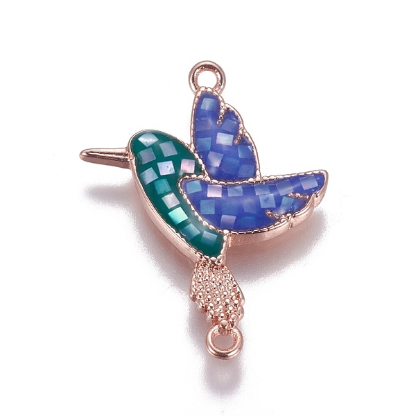 PandaHall Brass Enamel Links connectors, with Shell Chips, Bird, Rose Gold, 23.5x17x2mm, Hole: 1mm Brass+Enamel Bird
PandaHall Brass Enamel Links connectors, with Shell Chips, Bird, Rose Gold, 23.5x17x2mm, Hole: 1mm Brass+Enamel Bird