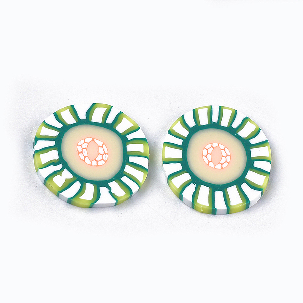 PandaHall Handmade Polymer Clay Cabochons, Flat Round, Colorful, 19~20x2~3mm Polymer Clay Flat Round
PandaHall Handmade Polymer Clay Cabochons, Flat Round, Colorful, 19~20x2~3mm Polymer Clay Flat Round