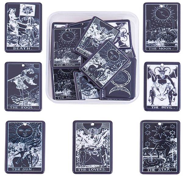 PandaHall 14Pcs 7 Style Printed Opaque Acrylic Pendants, Rectangle with Tarot Pattern, Black, 34x25x2mm, Hole: 1.8mm, 2pcs/style Acrylic...
PandaHall 14Pcs 7 Style Printed Opaque Acrylic Pendants, Rectangle with Tarot Pattern, Black, 34x25x2mm, Hole: 1.8mm, 2pcs/style Acrylic...