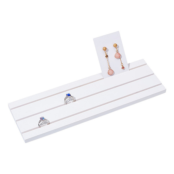 PandaHall Wood Earring Display Card Holders, Jewelry Display Stand for Earring Display Cards, Postcards, Rectangle, White, 30x9.5x1.1cm...
PandaHall Wood Earring Display Card Holders, Jewelry Display Stand for Earring Display Cards, Postcards, Rectangle, White, 30x9.5x1.1cm...