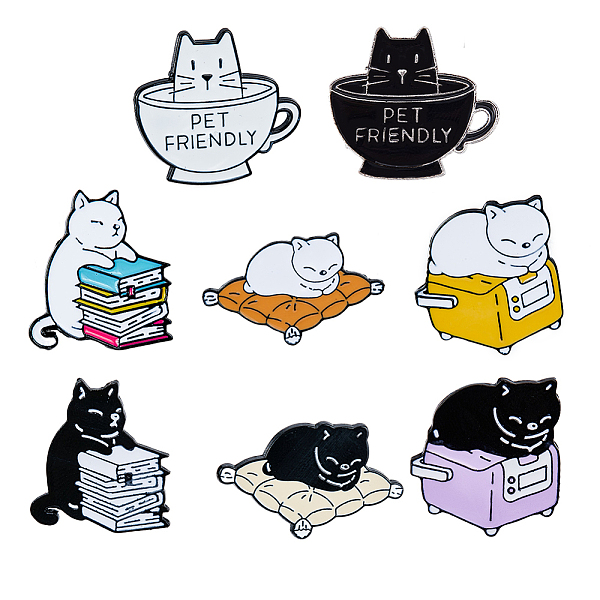 PandaHall DICOSMETIC 16Pcs 8 Style Cat Enamel Pins, Cartoon Alloy Badges for Backpack Clothes, Electrophoresis Black, Mixed Color..., Multicolor
PandaHall DICOSMETIC 16Pcs 8 Style Cat Enamel Pins, Cartoon Alloy Badges for Backpack Clothes, Electrophoresis Black, Mixed Color..., Multicolor