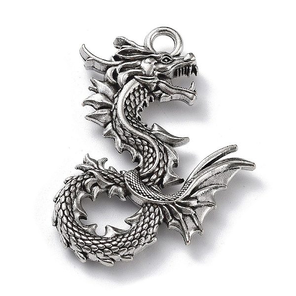 PandaHall Tibetan Style Alloy Pendants, Lead Free & Cadmium Free, Dragon, Antique Silver, 46x35x7mm, Hole: 3.8mm Alloy Dragon
PandaHall Tibetan Style Alloy Pendants, Lead Free & Cadmium Free, Dragon, Antique Silver, 46x35x7mm, Hole: 3.8mm Alloy Dragon