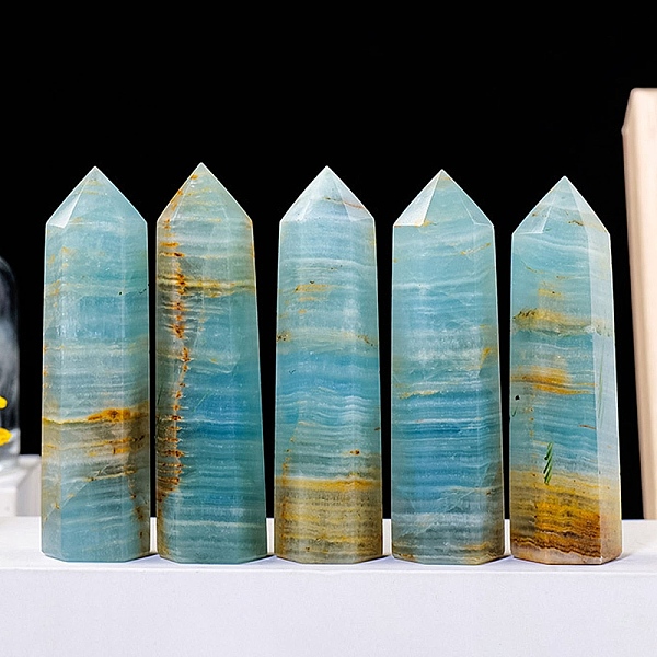 PandaHall Point Tower Natural Blue Calcite Healing Stone Wands, for Reiki Chakra Meditation Therapy Decors, Hexagonal Prism, 40~50mm Calcite...
PandaHall Point Tower Natural Blue Calcite Healing Stone Wands, for Reiki Chakra Meditation Therapy Decors, Hexagonal Prism, 40~50mm Calcite...