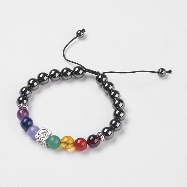 PandaHall Chakra Jewelry, Non-Magnetic Synthetic Hematite Braided Bead Bracelets, with Mixed Stone and Alloy Findings, Nylon Cord, Cardboard...
PandaHall Chakra Jewelry, Non-Magnetic Synthetic Hematite Braided Bead Bracelets, with Mixed Stone and Alloy Findings, Nylon Cord, Cardboard...
