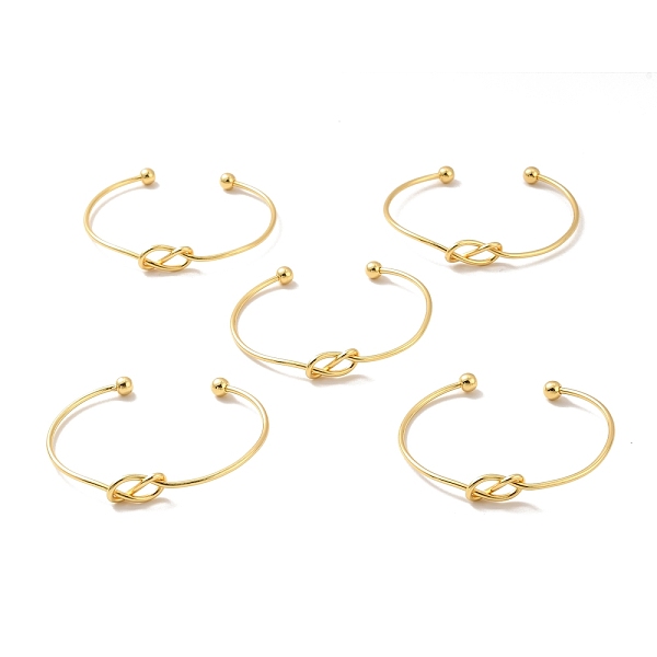 PandaHall Rack Plating Brass Knot Open Cuff Bangle for Women, Cadmium Free & Lead Free & Nickle Free, Real 18K Gold Plated, Inner Diameter...
PandaHall Rack Plating Brass Knot Open Cuff Bangle for Women, Cadmium Free & Lead Free & Nickle Free, Real 18K Gold Plated, Inner Diameter...