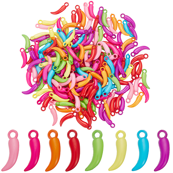 PandaHall SUNNYCLUE 200Pcs Colorful Acrylic Pendants, Pepper, Mixed Color, 25x8x5mm, Hole: 3mm Acrylic Multicolor
PandaHall SUNNYCLUE 200Pcs Colorful Acrylic Pendants, Pepper, Mixed Color, 25x8x5mm, Hole: 3mm Acrylic Multicolor