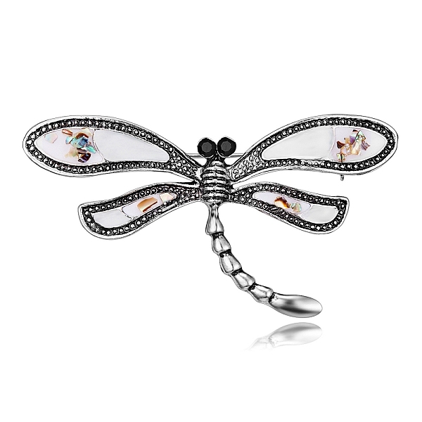 PandaHall Alloy Pave Shell Dragonfly Brooch, with Rhinestone, Black, 25x22mm Alloy+Rhinestone Dragonfly Black
PandaHall Alloy Pave Shell Dragonfly Brooch, with Rhinestone, Black, 25x22mm Alloy+Rhinestone Dragonfly Black