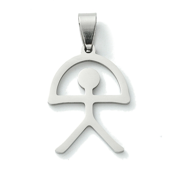 PandaHall 201 Stainless Steel Pendants, Indalo Charm, Stainless Steel Color, 27.5x20x1.5mm, Hole: 8x4mm 201 Stainless Steel Human
PandaHall 201 Stainless Steel Pendants, Indalo Charm, Stainless Steel Color, 27.5x20x1.5mm, Hole: 8x4mm 201 Stainless Steel Human