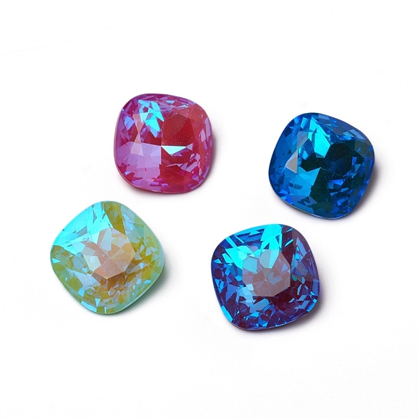 PandaHall Glass Rhinestone Cabochons, Mocha Fluorescent Style, Pointed Back, Faceted, Square, Mixed Color, 18x18x8mm Glass Rhinestone Square..., Multicolor
PandaHall Glass Rhinestone Cabochons, Mocha Fluorescent Style, Pointed Back, Faceted, Square, Mixed Color, 18x18x8mm Glass Rhinestone Square..., Multicolor