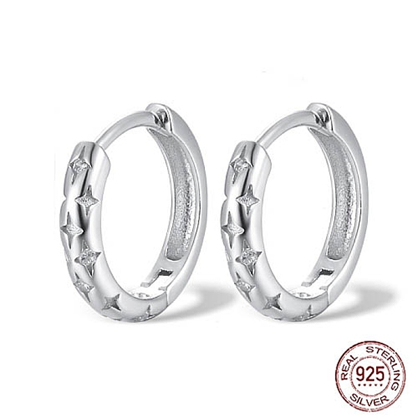 PandaHall 925 Sterling Silver Hoop Earrings, Cubic Zirconia Earring for Women, Silver, 11x11x2mm Sterling Silver Ring
PandaHall 925 Sterling Silver Hoop Earrings, Cubic Zirconia Earring for Women, Silver, 11x11x2mm Sterling Silver Ring