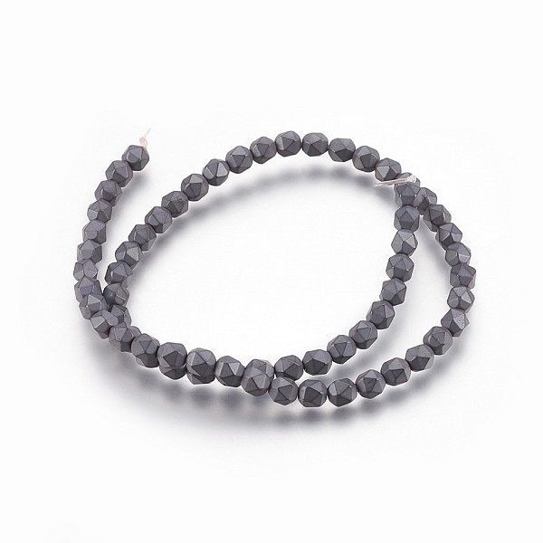 PandaHall Non-magnetic Synthetic Hematite Beads Strands, Faceted, Frosted, Round, 6x5.5~6x5.5~6mm, Hole: 0.8mm, about 63pcs/strand, 15.35...
PandaHall Non-magnetic Synthetic Hematite Beads Strands, Faceted, Frosted, Round, 6x5.5~6x5.5~6mm, Hole: 0.8mm, about 63pcs/strand, 15.35...