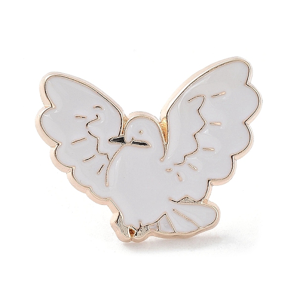 PandaHall Peace Pigeon Enamel Pins, Light Gold Alloy Badge for Women, White, 19.5x20.5x1.5mm Alloy+Enamel Pigeon White
PandaHall Peace Pigeon Enamel Pins, Light Gold Alloy Badge for Women, White, 19.5x20.5x1.5mm Alloy+Enamel Pigeon White