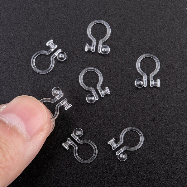 PandaHall Plastic Clip-on Earring Findings, Clear, 11x8x3mm, Hole: 0.65mm Plastic Clear
PandaHall Plastic Clip-on Earring Findings, Clear, 11x8x3mm, Hole: 0.65mm Plastic Clear