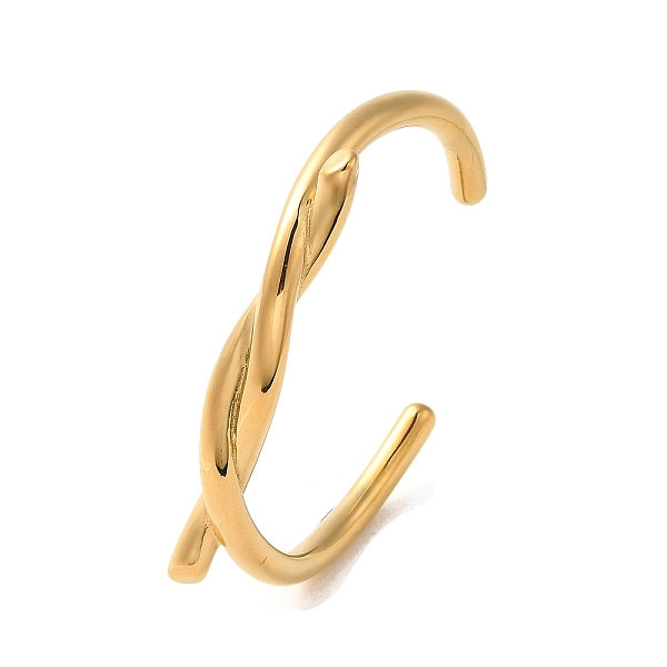 PandaHall 304 Stainless Steel Wire Wrap Cuff Bangles, Knot, Real 18K Gold Plated, Wide: 5~10mm, Inner Diameter: 2-3/8 inch(5.9cm) 304...
PandaHall 304 Stainless Steel Wire Wrap Cuff Bangles, Knot, Real 18K Gold Plated, Wide: 5~10mm, Inner Diameter: 2-3/8 inch(5.9cm) 304...