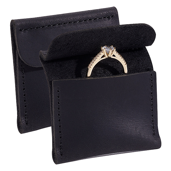 PandaHall Cowhide Ring Storage Bags, Jewelry Pouches for Rings, Square, Black, 5.8x5.85x0.6cm Leather Square Black
PandaHall Cowhide Ring Storage Bags, Jewelry Pouches for Rings, Square, Black, 5.8x5.85x0.6cm Leather Square Black