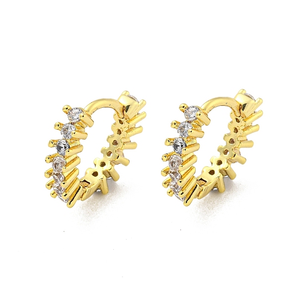 PandaHall Brass Micro Pave Cubic Zirconia Hoop Earring, Real 18K Gold Plated, Round, 15.5x3.5mm Brass Round
PandaHall Brass Micro Pave Cubic Zirconia Hoop Earring, Real 18K Gold Plated, Round, 15.5x3.5mm Brass Round