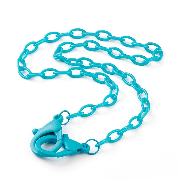 PandaHall Personalized ABS Plastic Cable Chain Necklaces, Handbag Chains, with Plastic Lobster Claw Clasps, Dark Turquoise, 22.24 inch...
PandaHall Personalized ABS Plastic Cable Chain Necklaces, Handbag Chains, with Plastic Lobster Claw Clasps, Dark Turquoise, 22.24 inch...