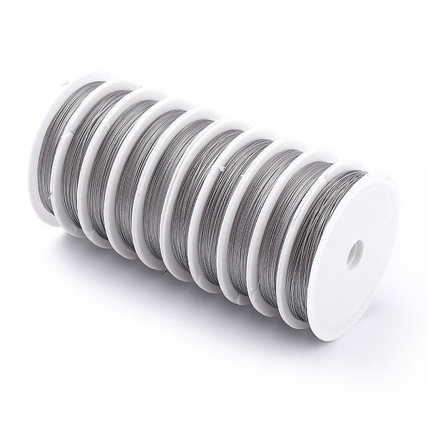 PandaHall Original Color(Raw) Tail Wire, Nylon-coated Stainless Steel, Raw, 0.35mm in diameter, about 164.04 Feet(50m)/roll Stainless Steel..., Gray
PandaHall Original Color(Raw) Tail Wire, Nylon-coated Stainless Steel, Raw, 0.35mm in diameter, about 164.04 Feet(50m)/roll Stainless Steel..., Gray