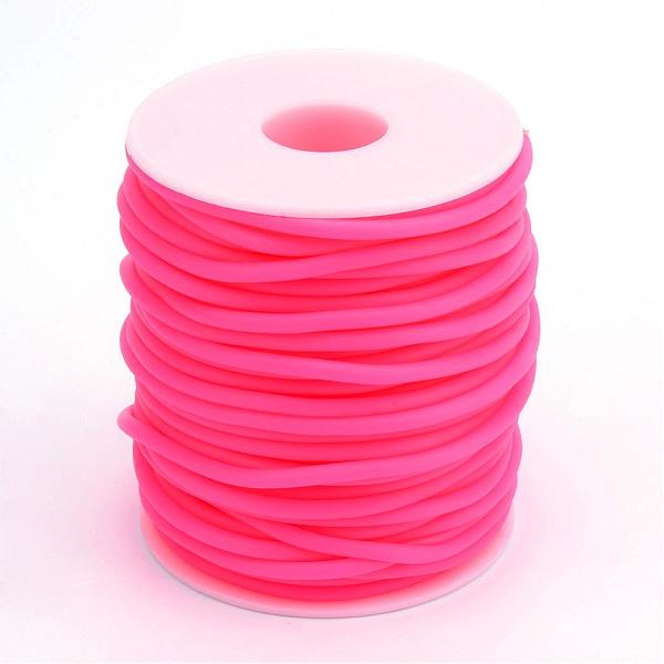 PandaHall Hollow Pipe PVC Tubular Synthetic Rubber Cord, Wrapped Around White Plastic Spool, Deep Pink, 2mm, Hole: 1mm, about 54.68 yards...
PandaHall Hollow Pipe PVC Tubular Synthetic Rubber Cord, Wrapped Around White Plastic Spool, Deep Pink, 2mm, Hole: 1mm, about 54.68 yards...