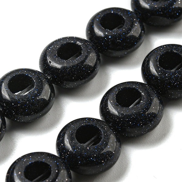 PandaHall Synthetic Blue Goldstone Beads Strands, Rondelle, 10~10.5x4~4.5mm, Hole: 1.2mm, about 20pcs/strand, 7.95''(20.2cm) Blue Goldstone...
PandaHall Synthetic Blue Goldstone Beads Strands, Rondelle, 10~10.5x4~4.5mm, Hole: 1.2mm, about 20pcs/strand, 7.95''(20.2cm) Blue Goldstone...