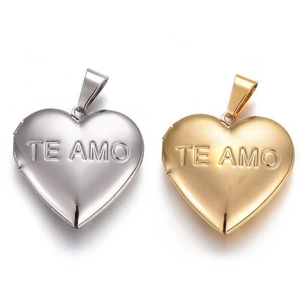 PandaHall 304 Stainless Steel Locket Pendants, Photo Frame Charms for Necklaces, Heart with Tree of Life, Mixed Color, 29x29x6.5~7mm, Hole..., Multicolor
PandaHall 304 Stainless Steel Locket Pendants, Photo Frame Charms for Necklaces, Heart with Tree of Life, Mixed Color, 29x29x6.5~7mm, Hole..., Multicolor