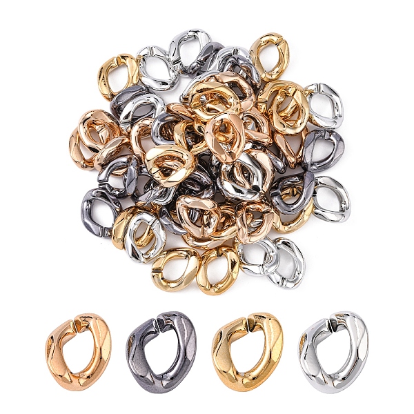 PandaHall 60Pcs 4 Colors UV Plating Acrylic Linking Rings, Quick Link Connectors, for Curb Chains Jewelry Making, Twist Oval, Mixed Color...
PandaHall 60Pcs 4 Colors UV Plating Acrylic Linking Rings, Quick Link Connectors, for Curb Chains Jewelry Making, Twist Oval, Mixed Color...