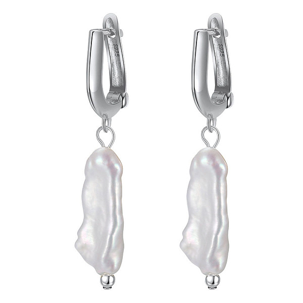 PandaHall Natural Pearl Hoop Earrings for Women, Rhodium Plated 925 Sterling Silver Dangle Earrings with S925 Stamp, Real Platinum Plated..., White
PandaHall Natural Pearl Hoop Earrings for Women, Rhodium Plated 925 Sterling Silver Dangle Earrings with S925 Stamp, Real Platinum Plated..., White