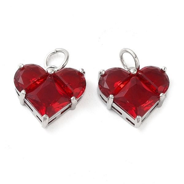 PandaHall Rack Plating Brass Pendants, with Glass, Long-Lasting Plated, Lead Free & Cadmium Free, Heart, Red, 13.5x14x5.5mm, Hole: 4mm Brass...
PandaHall Rack Plating Brass Pendants, with Glass, Long-Lasting Plated, Lead Free & Cadmium Free, Heart, Red, 13.5x14x5.5mm, Hole: 4mm Brass...