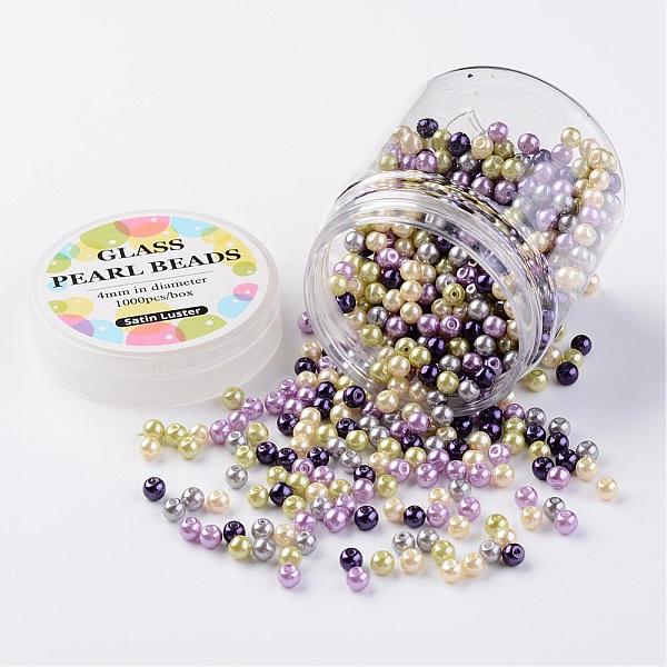 PandaHall Glass Pearl Bead Sets, Lavender Garden Mix, Eco-Friendly, Round, Dyed, Mixed Color, 4~4.5mm, Hole: 0.7~1mm, about 1000pcs/box...., Multicolor
PandaHall Glass Pearl Bead Sets, Lavender Garden Mix, Eco-Friendly, Round, Dyed, Mixed Color, 4~4.5mm, Hole: 0.7~1mm, about 1000pcs/box...., Multicolor