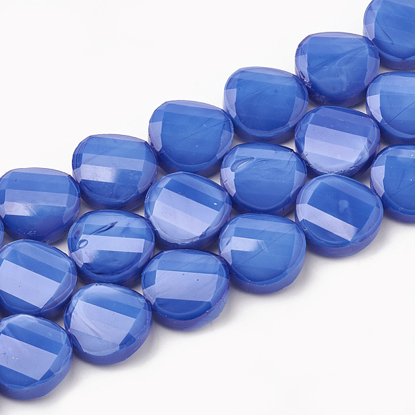 PandaHall Opaque Solid Color Glass Beads Strands, Faceted, Flat Round, Twisted, Royal Blue, 14x6.5mm, Hole: 1mm, about 25pcs/strand, 113.77...
PandaHall Opaque Solid Color Glass Beads Strands, Faceted, Flat Round, Twisted, Royal Blue, 14x6.5mm, Hole: 1mm, about 25pcs/strand, 113.77...