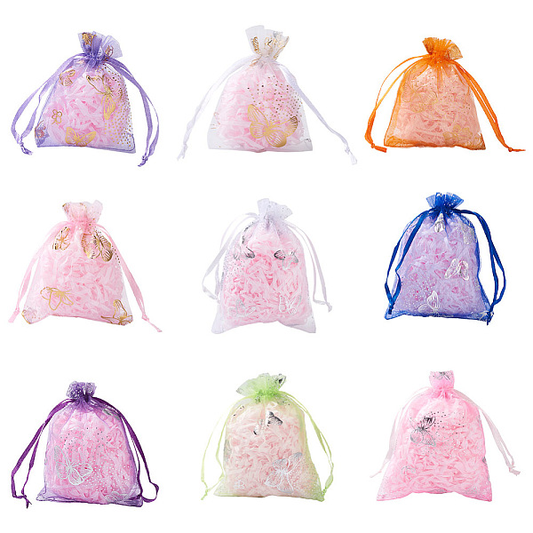 PandaHall Kissitty 100Pcs 2 Style Gold Stamping Butterfly Rectangle Organza Gift Bags, Jewelry Packing Drawable Pouches, Mixed Color..., Multicolor
PandaHall Kissitty 100Pcs 2 Style Gold Stamping Butterfly Rectangle Organza Gift Bags, Jewelry Packing Drawable Pouches, Mixed Color..., Multicolor