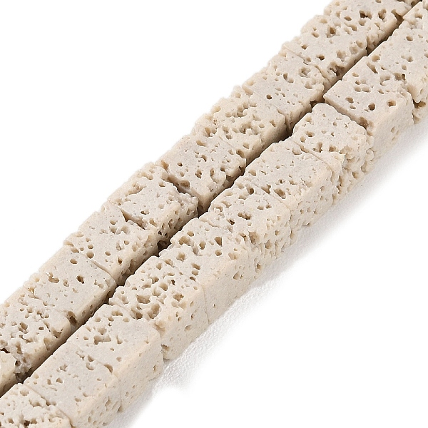 PandaHall Synthetic Lava Rock Dyed Beads Strands, Cube, Floral White, 6~7x6~6.5x6~6.5mm, Hole: 0.7mm, about 60pcs/strand, 14.76''(37.5cm)...
PandaHall Synthetic Lava Rock Dyed Beads Strands, Cube, Floral White, 6~7x6~6.5x6~6.5mm, Hole: 0.7mm, about 60pcs/strand, 14.76''(37.5cm)...