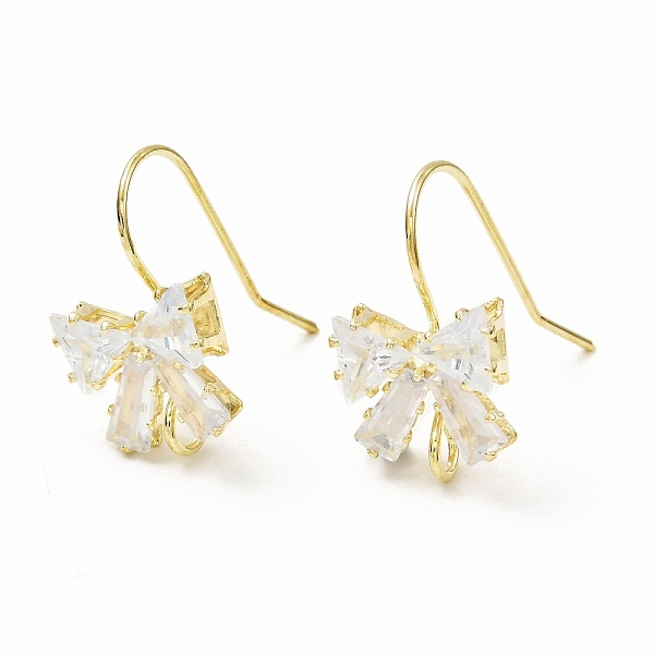 PandaHall Brass Micro Pave Clear Cubic Zirconia Earring Hooks, with Horizontal Loop, Bowknot, Golden, 19x11mm, Hole: 2.5mm, 21 Gauge, Pin...
PandaHall Brass Micro Pave Clear Cubic Zirconia Earring Hooks, with Horizontal Loop, Bowknot, Golden, 19x11mm, Hole: 2.5mm, 21 Gauge, Pin...
