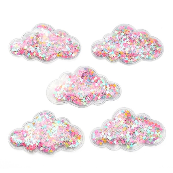 PandaHall Quicksand Sequin Plastic Cabochons, for Hair Ornament & Costume Accessory, Cloud, Colorful, 7.7x4.7cm Plastic Cloud
PandaHall Quicksand Sequin Plastic Cabochons, for Hair Ornament & Costume Accessory, Cloud, Colorful, 7.7x4.7cm Plastic Cloud