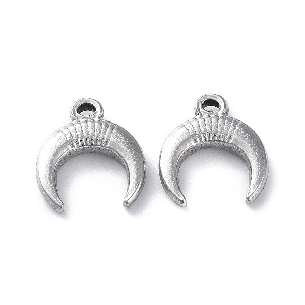PandaHall 304 Stainless Steel Pendants, Double Horn/Crescent Moon Charm, Stainless Steel Color, 16x14.5x3.5mm, Hole: 1.5mm 304 Stainless...
PandaHall 304 Stainless Steel Pendants, Double Horn/Crescent Moon Charm, Stainless Steel Color, 16x14.5x3.5mm, Hole: 1.5mm 304 Stainless...