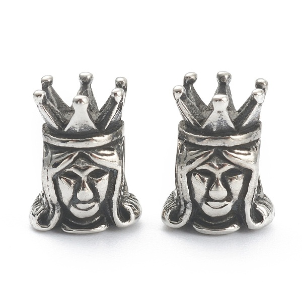 PandaHall 304 Stainless Steel European Beads, Large Hole Beads, Human, Antique Silver, 12x9.5x8.5mm, Hole: 4.5x5mm 304 Stainless Steel Human
PandaHall 304 Stainless Steel European Beads, Large Hole Beads, Human, Antique Silver, 12x9.5x8.5mm, Hole: 4.5x5mm 304 Stainless Steel Human