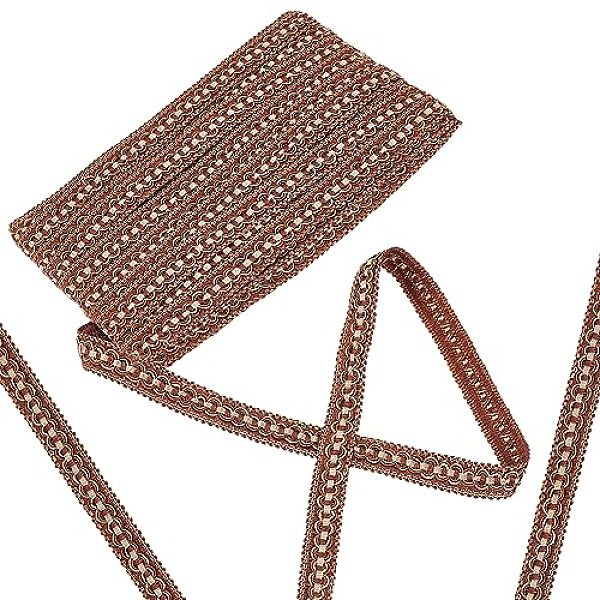 PandaHall Polyester Braided Lace Trims, Curtain Decoration, Costume Accessories, Coconut Brown, 7/8 inch(21mm), about 12.58 Yards...
PandaHall Polyester Braided Lace Trims, Curtain Decoration, Costume Accessories, Coconut Brown, 7/8 inch(21mm), about 12.58 Yards...