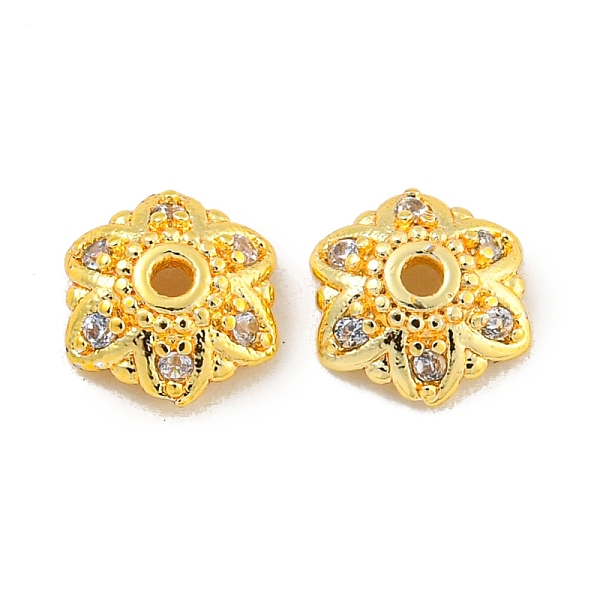 PandaHall Rack Plating Brass Micro Pave Clear Cubic Zirconia Bead Caps, Long-Lasting Plated, Lead Free & Cadmium Free, Flower, Real 18K Gold...
PandaHall Rack Plating Brass Micro Pave Clear Cubic Zirconia Bead Caps, Long-Lasting Plated, Lead Free & Cadmium Free, Flower, Real 18K Gold...