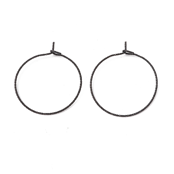 PandaHall Ion Plating(IP) 316 Surgical Stainless Steel Hoop Earrings Findings, Wine Glass Charms Rings, Electrophoresis Black, 25x21mm, Pin...
PandaHall Ion Plating(IP) 316 Surgical Stainless Steel Hoop Earrings Findings, Wine Glass Charms Rings, Electrophoresis Black, 25x21mm, Pin...