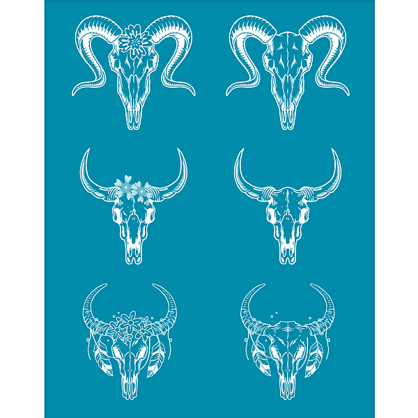 PandaHall Silk Screen Printing Stencil, for Painting on Wood, DIY Decoration T-Shirt Fabric, Cattle Skull Pattern, 100x127mm Nylon Cattle..., Cyan
PandaHall Silk Screen Printing Stencil, for Painting on Wood, DIY Decoration T-Shirt Fabric, Cattle Skull Pattern, 100x127mm Nylon Cattle..., Cyan
