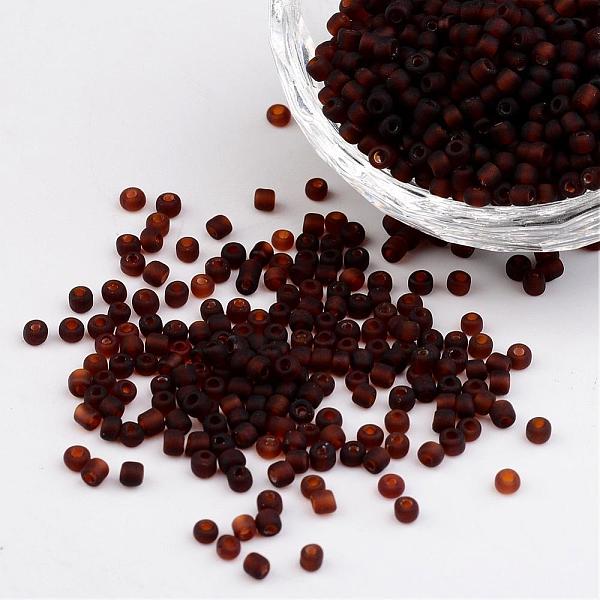 PandaHall 8/0 Frosted Round Glass Seed Beads, Coconut Brown, Size: about 3mm in diameter, hole:1mm, about 1101pcs/50g Glass Brown
PandaHall 8/0 Frosted Round Glass Seed Beads, Coconut Brown, Size: about 3mm in diameter, hole:1mm, about 1101pcs/50g Glass Brown