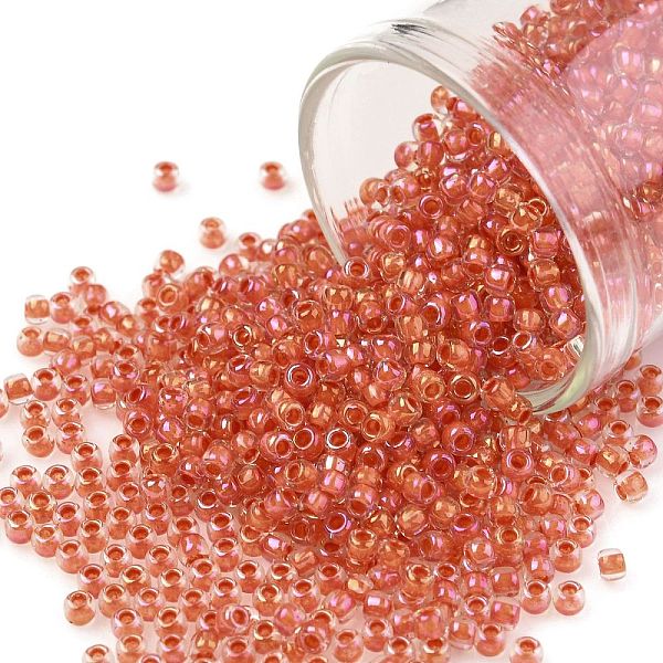 PandaHall TOHO Round Seed Beads, Japanese Seed Beads, (190) Inside Color Luster Crystal/Tropical Sunset Lined, 11/0, 2.2mm, Hole: 0.8mm..., Red
PandaHall TOHO Round Seed Beads, Japanese Seed Beads, (190) Inside Color Luster Crystal/Tropical Sunset Lined, 11/0, 2.2mm, Hole: 0.8mm..., Red